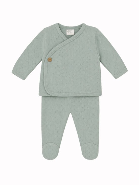 Conjunto Manga Larga Acanalado