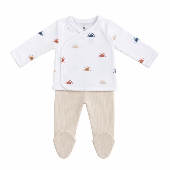 Conjunto Primera Puesta Estampado sol
