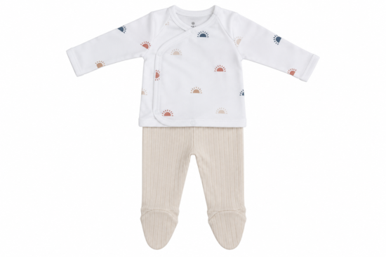 Conjunto Primera Puesta Estampado sol